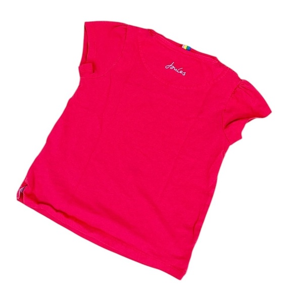 Bundle Joules/h&m/gap Fuchsia tee/pale pink shorts/knit striped top sz 5(girls) - Picture 7 of 8